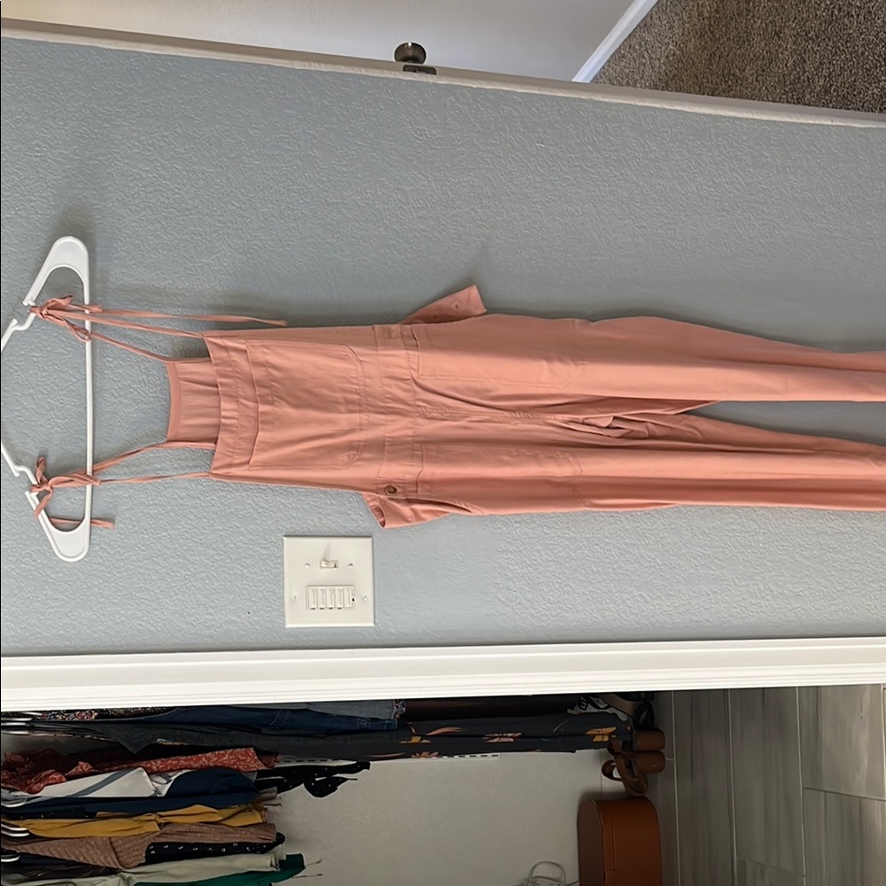 Pink Sleeveless Jumpsuit